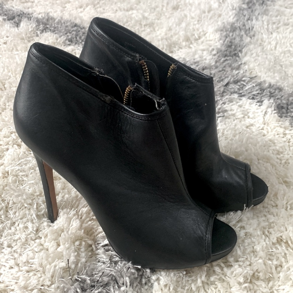 Betsey Johnson peep-toe heel booties